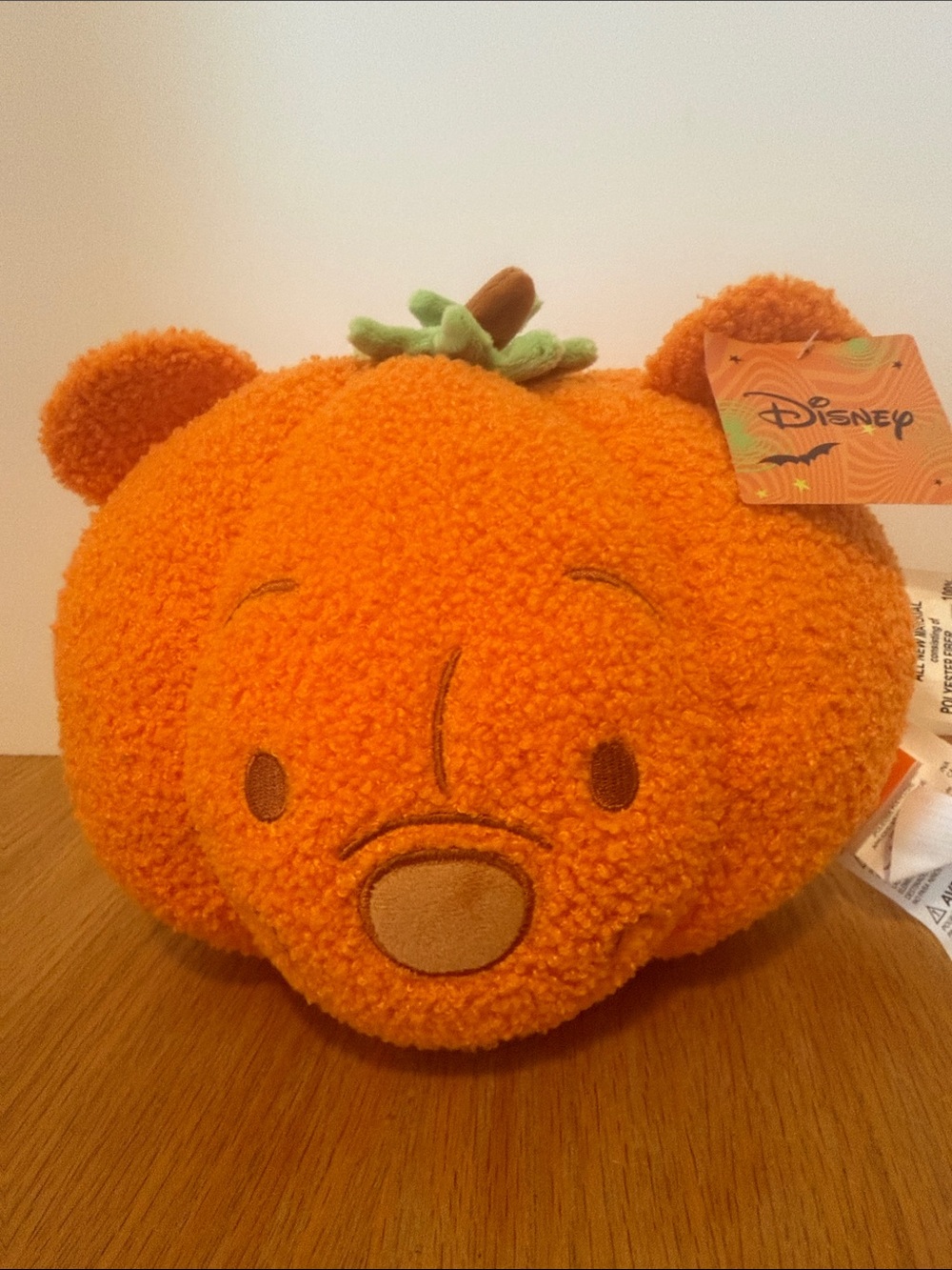 Disney Orange Pumpkin Pooh Plush Decorative Soft Toy - Aldi